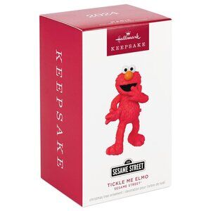 New! Tickle Me Elmo + Audio Hallmark Keepsake Ornament Sesame Street Toy